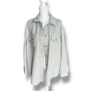 Gray Button-Up Jacket